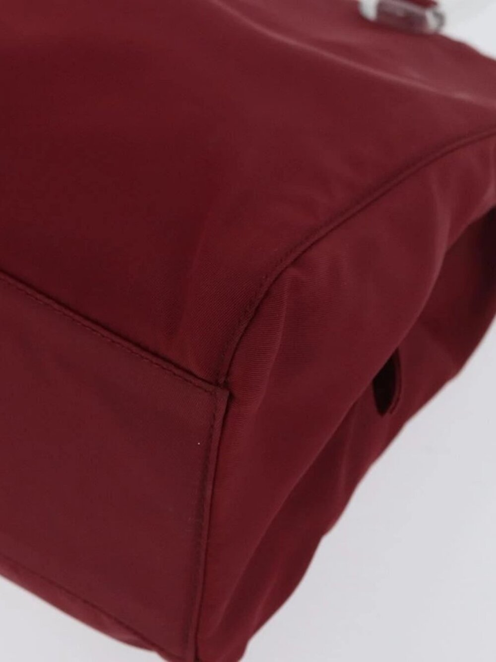 PRADA Hand Bag Nylon Red Auth ti3669 - Picture 11 of 15